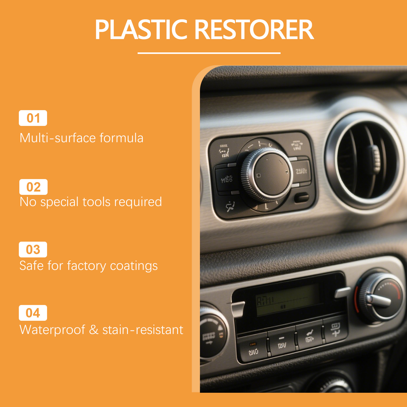 Automotive Plastic Restorer Pa - огляд і ціна Trim Restorer Plastic