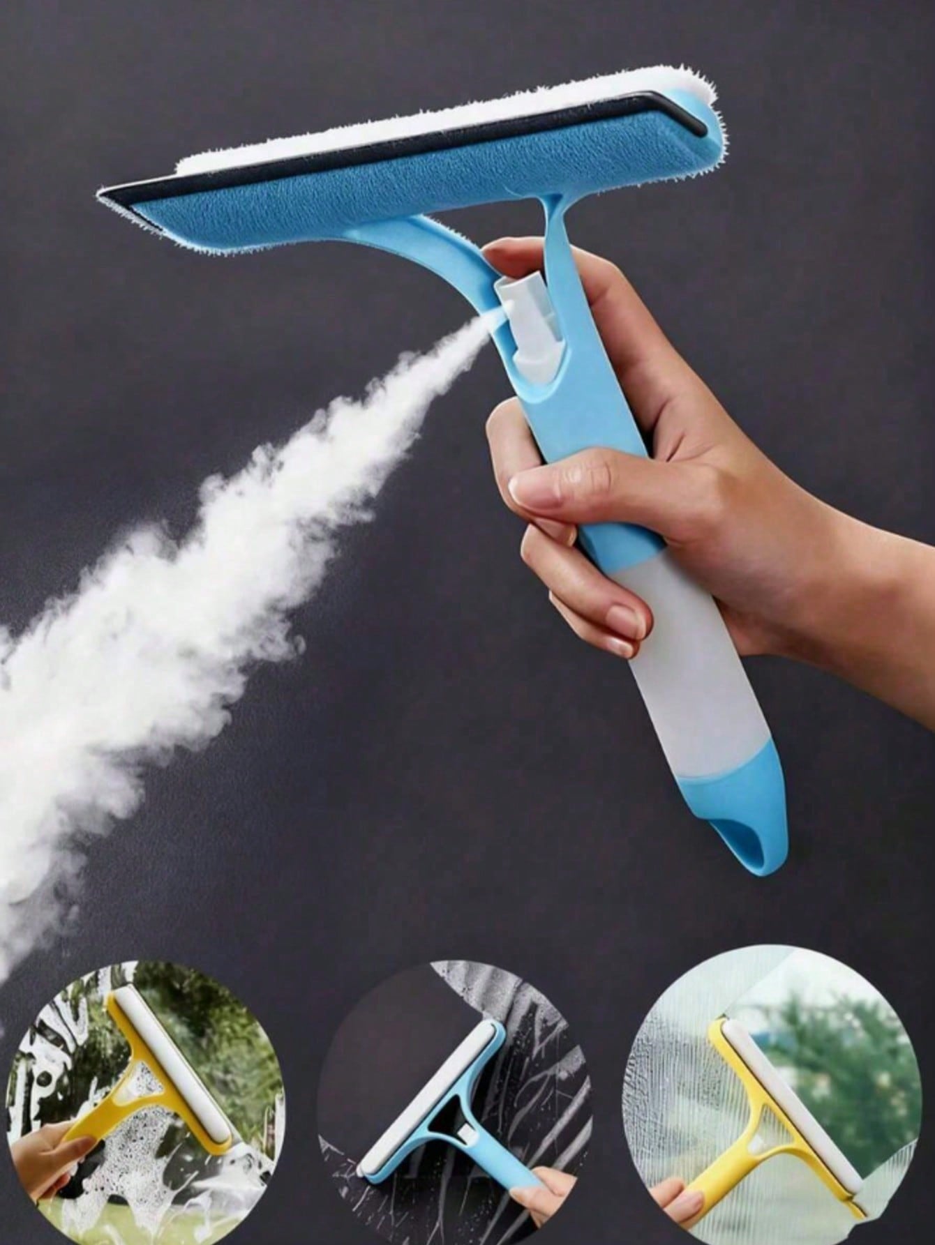 3 in 1 Glass Squeegee with Spr - огляд і ціна Glass Cleaner Streak